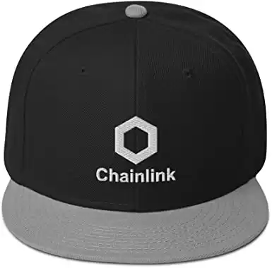 Embroidered Cryptocurrency Cap Link Coin Chainlink Crypto Snapback Hat