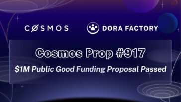 Cosmos Hub Approves $1 Million Grant to Dora Factory for Quadratic Funding Initiative - CoinJournal